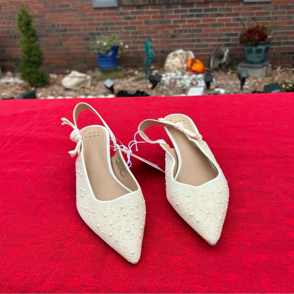 Women's Milan Slingback Heels - A New Day size 8.5‎  wedding guest classy - Picture 3 of 8
